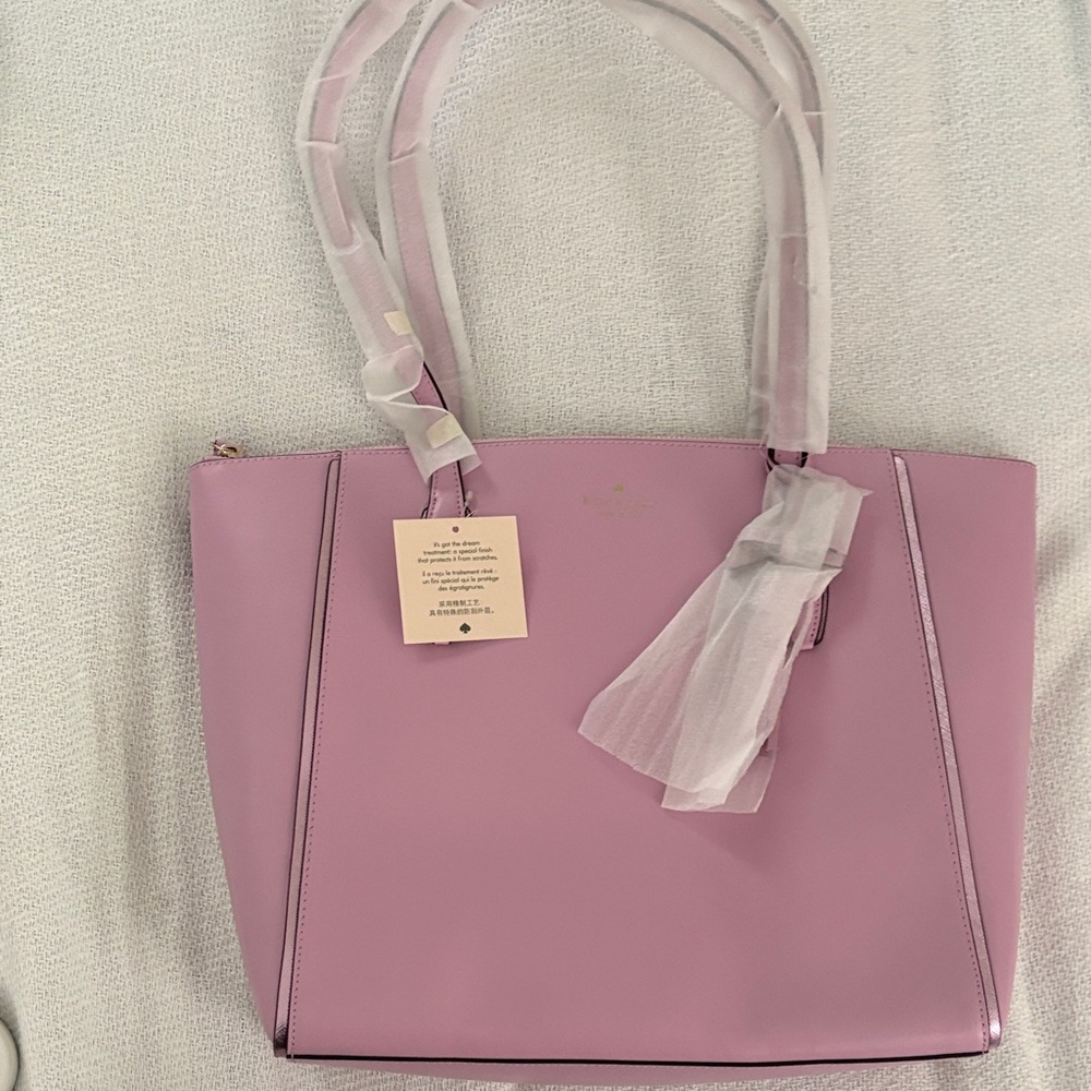 Kate Spade Leather Kali Pink Large Tote Bag